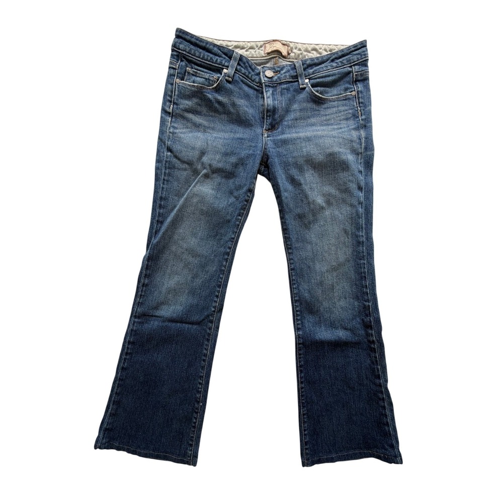 Paige Premium Denim Hollywood Hills Bootcut Jeans Blue Wash Size 28 Low Rise